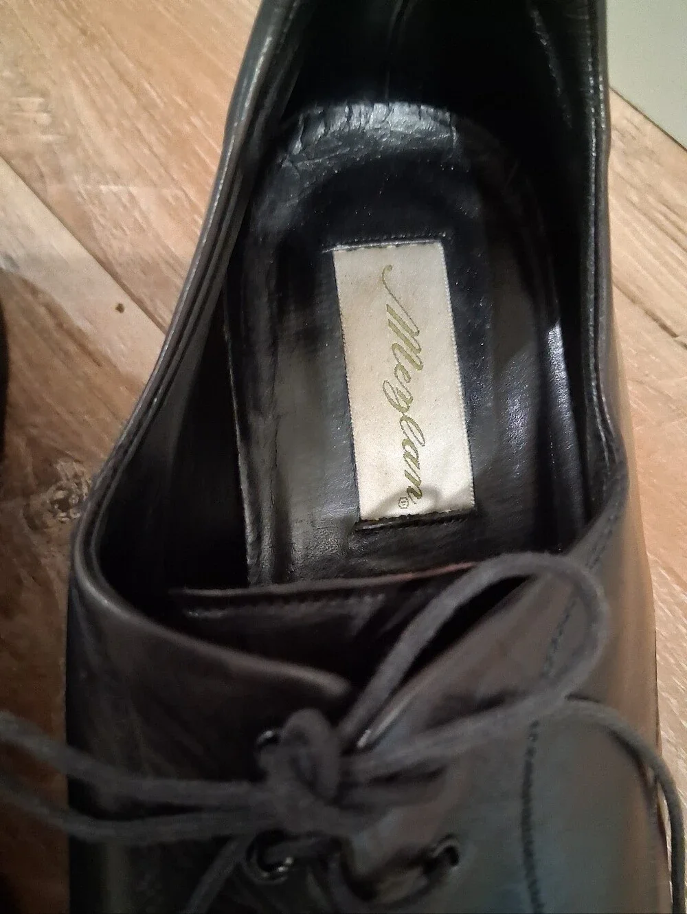 Classic Black Leather Men's Dress Shoes